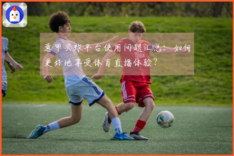 意甲买球平台使用问题汇总:如何更好地享受体育直播体验?