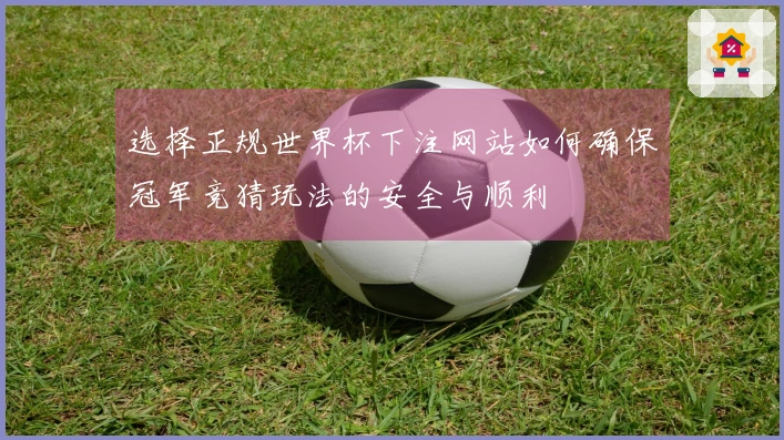 选择正规世界杯下注网站如何确保冠军竞猜玩法的安全与顺利